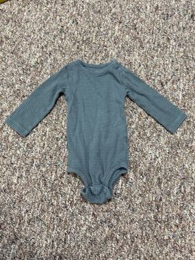 Carters 12Month - Long Sleeve Striped One-Piece Bodysuit